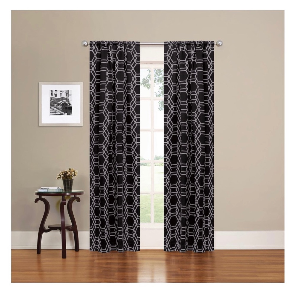 Eclipse Blackout Curtains - AxelGeo Black - 3 sets